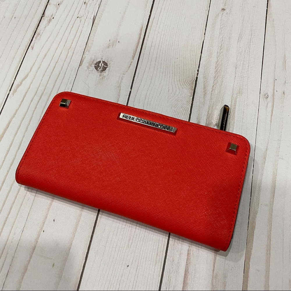 Rebecca Minkoff Red Continental Zip Wallet